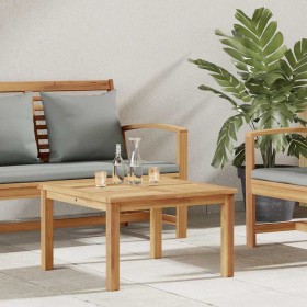 Mesa de Café Marrón 60 x 60 x 36 cm Madera de teca maciza en Mesas de jardín | Comprar online en Foru.es