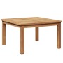 Mesa de Café Marrón 60 x 60 x 36 cm Madera de teca maciza en Mesas de jardín | Comprar online en Foru.es