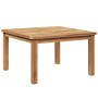Mesa de Café Marrón 60 x 60 x 36 cm Madera de teca maciza en Mesas de jardín | Comprar online en Foru.es