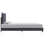Estructura de cama de tela gris oscura 140x200 cm de vidaXL, Camas y somieres - Ref: Foro24-280983, Precio: 185,15 €, Descuen...