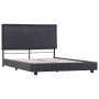 Estructura de cama de tela gris oscura 140x200 cm de vidaXL, Camas y somieres - Ref: Foro24-280983, Precio: 185,15 €, Descuen...