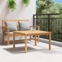 Mesa de Café Marrón 85 x 85 x 45 cm Madera de teca maciza en Mesas de jardín | Comprar online en Foru.es