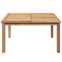 Mesa de Café Marrón 85 x 85 x 45 cm Madera de teca maciza en Mesas de jardín | Comprar online en Foru.es