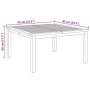 Mesa de Café Marrón 85 x 85 x 45 cm Madera de teca maciza en Mesas de jardín | Comprar online en Foru.es