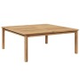 Mesa de Café Marrón 110 x 110 x 45 cm Madera de teca maciza en Mesas de jardín | Comprar online en Foru.es