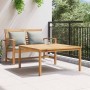 Mesa de Café Marrón 110 x 110 x 45 cm Madera de teca maciza en Mesas de jardín | Comprar online en Foru.es