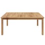 Mesa de Café Marrón 110 x 110 x 45 cm Madera de teca maciza en Mesas de jardín | Comprar online en Foru.es