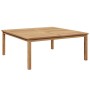 Mesa de Café Marrón 110 x 110 x 45 cm Madera de teca maciza en Mesas de jardín | Comprar online en Foru.es