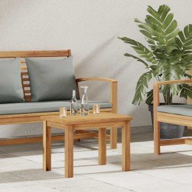 Mesa de Café Marrón 50 x 35 x 36 cm Madera de teca maciza en Mesas de jardín | Comprar online en Foru.es