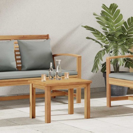 Mesa de Café Marrón 50 x 35 x 36 cm Madera de teca maciza en Mesas de jardín | Comprar online en Foru.es