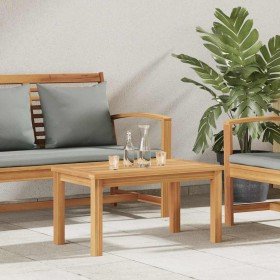 Mesa de Café Marrón 70 x 40 x 36 cm Madera de teca maciza en Mesas de jardín | Comprar online en Foru.es
