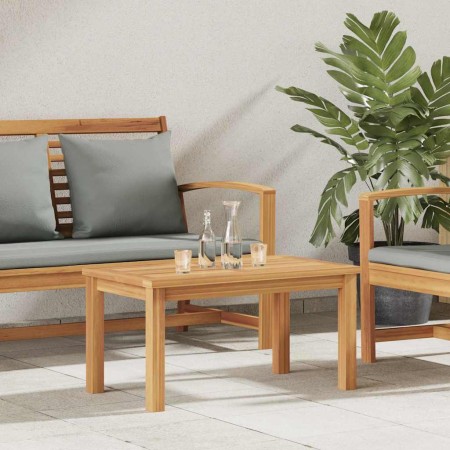 Mesa de Café Marrón 70 x 40 x 36 cm Madera de teca maciza en Mesas de jardín | Comprar online en Foru.es
