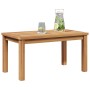 Mesa de Café Marrón 70 x 40 x 36 cm Madera de teca maciza en Mesas de jardín | Comprar online en Foru.es
