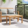 Mesa de Café Marrón 70 x 40 x 36 cm Madera de teca maciza en Mesas de jardín | Comprar online en Foru.es
