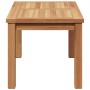 Mesa de Café Marrón 70 x 40 x 36 cm Madera de teca maciza en Mesas de jardín | Comprar online en Foru.es
