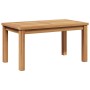 Mesa de Café Marrón 70 x 40 x 36 cm Madera de teca maciza en Mesas de jardín | Comprar online en Foru.es