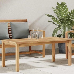 Mesa de Café Marrón 110 x 55 x 45 cm Madera de teca maciza en Mesas de jardín | Comprar online en Foru.es