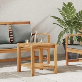 Mesa de Café Marrón 45 x 45 x 45 cm Madera de teca maciza en Mesas de jardín | Comprar online en Foru.es