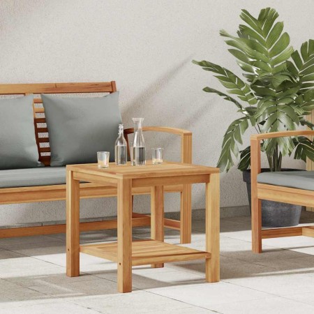 Mesa de Café Marrón 45 x 45 x 45 cm Madera de teca maciza en Mesas de jardín | Comprar online en Foru.es