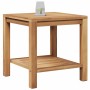 Mesa de Café Marrón 45 x 45 x 45 cm Madera de teca maciza en Mesas de jardín | Comprar online en Foru.es