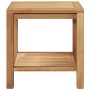 Mesa de Café Marrón 45 x 45 x 45 cm Madera de teca maciza en Mesas de jardín | Comprar online en Foru.es