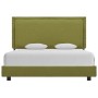 Estructura de cama de tela verde 140x200 cm de vidaXL, Camas y somieres - Ref: Foro24-280998, Precio: 150,28 €, Descuento: %