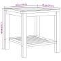 Mesa de Café Marrón 45 x 45 x 45 cm Madera de teca maciza en Mesas de jardín | Comprar online en Foru.es