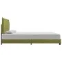 Green fabric bed frame 140x200 cm by vidaXL, Beds and slatted bases - Ref: Foro24-280998, Price: 147,79 €, Discount: %