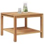 Mesa de Café Marrón 60 x 60 x 45 cm Madera de teca maciza en Mesas de jardín | Comprar online en Foru.es