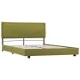 Green fabric bed frame 140x200 cm by vidaXL, Beds and slatted bases - Ref: Foro24-280998, Price: 147,79 €, Discount: %