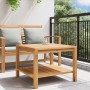 Mesa de Café Marrón 60 x 60 x 45 cm Madera de teca maciza en Mesas de jardín | Comprar online en Foru.es