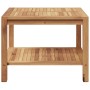 Mesa de Café Marrón 60 x 60 x 45 cm Madera de teca maciza en Mesas de jardín | Comprar online en Foru.es
