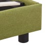 Estructura de cama de tela verde 140x200 cm de vidaXL, Camas y somieres - Ref: Foro24-280998, Precio: 150,28 €, Descuento: %