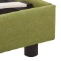 Green fabric bed frame 140x200 cm by vidaXL, Beds and slatted bases - Ref: Foro24-280998, Price: 147,79 €, Discount: %