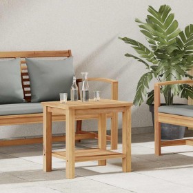 Mesa de Café Marrón 50 x 35 x 45 cm Madera de teca maciza en Mesas de jardín | Comprar online en Foru.es