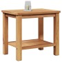 Mesa de Café Marrón 50 x 35 x 45 cm Madera de teca maciza en Mesas de jardín | Comprar online en Foru.es
