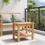 Mesa de Café Marrón 50 x 35 x 45 cm Madera de teca maciza en Mesas de jardín | Comprar online en Foru.es
