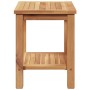 Mesa de Café Marrón 50 x 35 x 45 cm Madera de teca maciza en Mesas de jardín | Comprar online en Foru.es