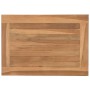 Mesa de Café Marrón 50 x 35 x 45 cm Madera de teca maciza en Mesas de jardín | Comprar online en Foru.es