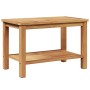 Mesa de Café Marrón 70 x 40 x 45 cm Madera de teca maciza en Mesas de jardín | Comprar online en Foru.es