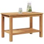 Mesa de Café Marrón 70 x 40 x 45 cm Madera de teca maciza en Mesas de jardín | Comprar online en Foru.es