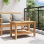 Mesa de Café Marrón 70 x 40 x 45 cm Madera de teca maciza en Mesas de jardín | Comprar online en Foru.es