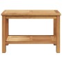 Mesa de Café Marrón 70 x 40 x 45 cm Madera de teca maciza en Mesas de jardín | Comprar online en Foru.es