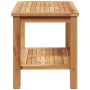 Mesa de Café Marrón 70 x 40 x 45 cm Madera de teca maciza en Mesas de jardín | Comprar online en Foru.es