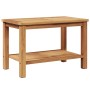 Mesa de Café Marrón 70 x 40 x 45 cm Madera de teca maciza en Mesas de jardín | Comprar online en Foru.es