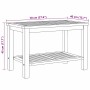 Mesa de Café Marrón 70 x 40 x 45 cm Madera de teca maciza en Mesas de jardín | Comprar online en Foru.es
