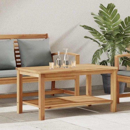 Mesa de Café Marrón 90 x 50 x 45 cm Madera de teca maciza en Mesas de jardín | Comprar online en Foru.es
