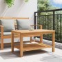 Mesa de Café Marrón 90 x 50 x 45 cm Madera de teca maciza en Mesas de jardín | Comprar online en Foru.es
