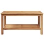 Mesa de Café Marrón 90 x 50 x 45 cm Madera de teca maciza en Mesas de jardín | Comprar online en Foru.es