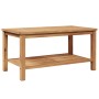 Mesa de Café Marrón 90 x 50 x 45 cm Madera de teca maciza en Mesas de jardín | Comprar online en Foru.es